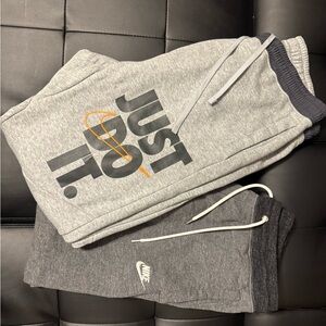 Nike Gray Sweatpants with Logo